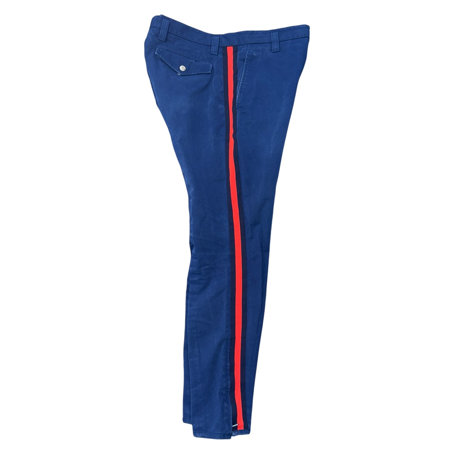 Gucci Royal Blue Side Stripe Pants 2019 Michele Era Size 34