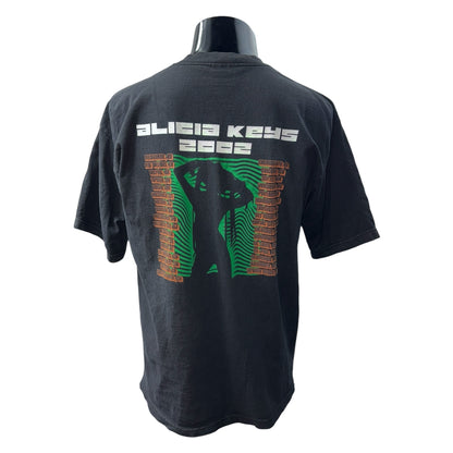ALICIA KEYS 2002 Tour Graphic T-Shirt Vintage Size L
