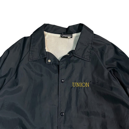 Vintage 90's UNION Black Coach Jacket Size L