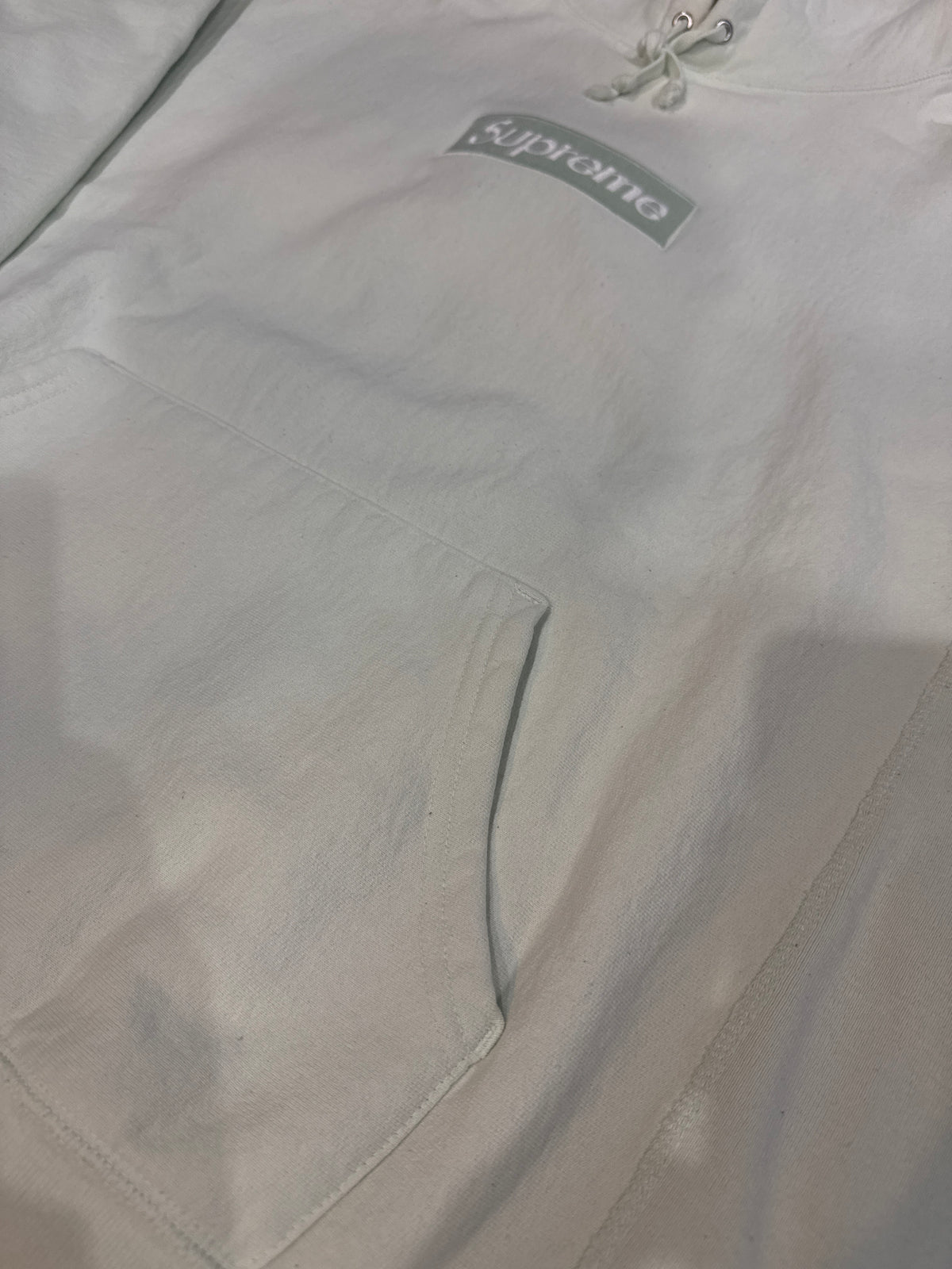 Supreme Boxlogo Hoodie Light Green Size L
