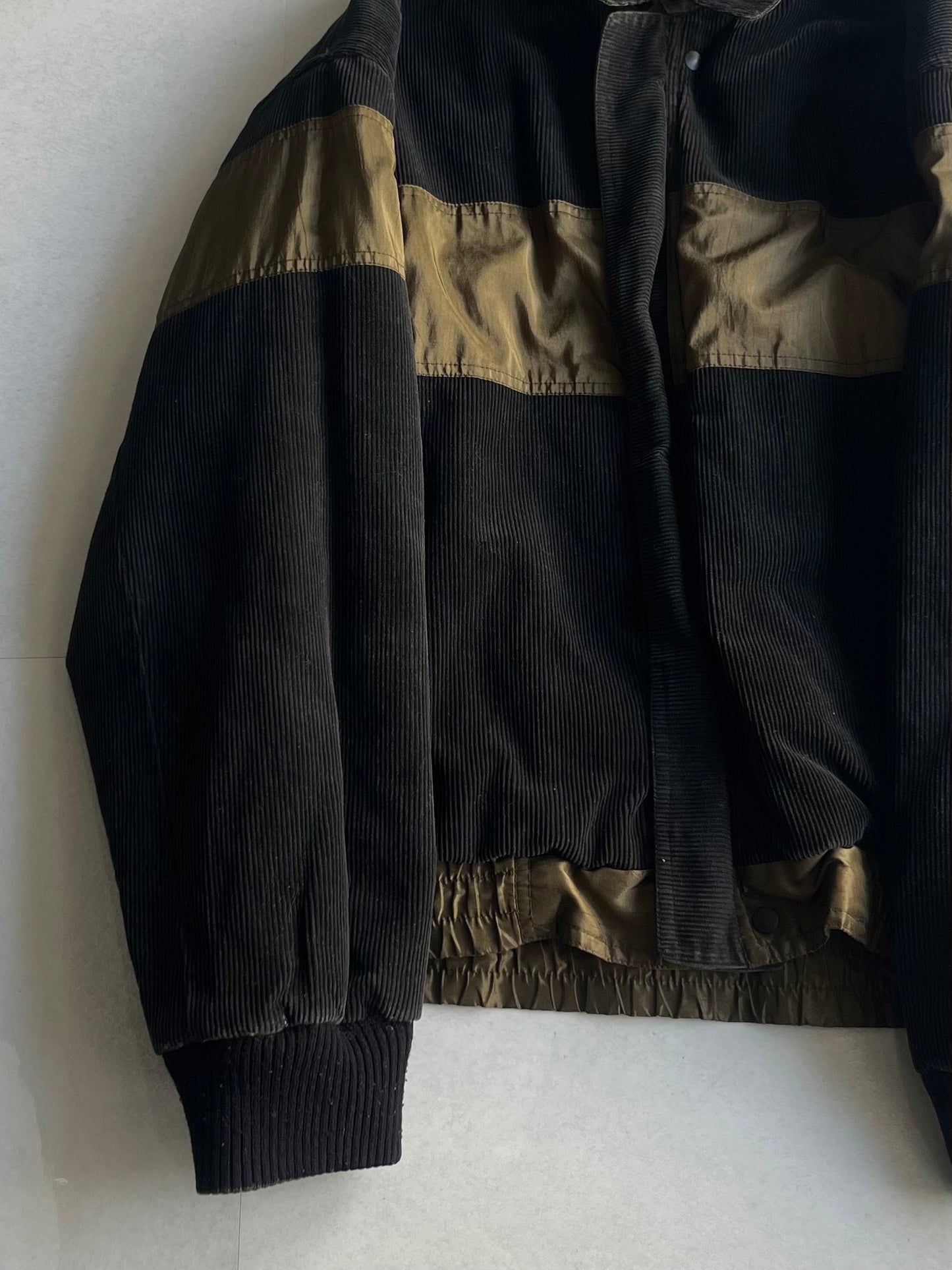 Vintage Reversible Mix Material Multi Jacket Size M