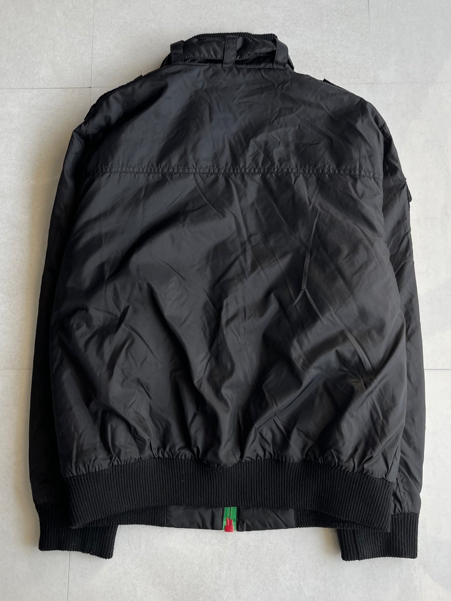Vintage Black Unique Nylon Jacket Size L