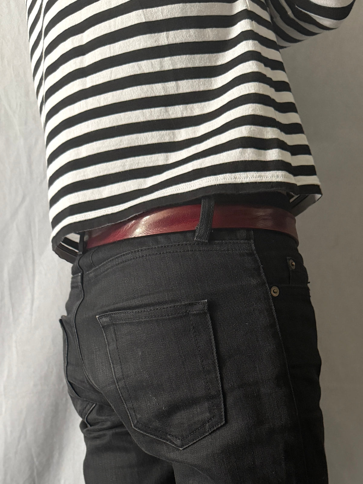DIESEL Logo Buckle Leather Belt Size 80