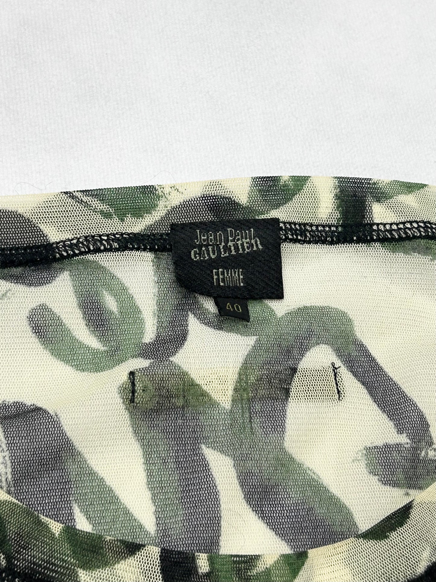 Jean Paul GAULTIER FEMME 1990s Switching Net Top Size 40