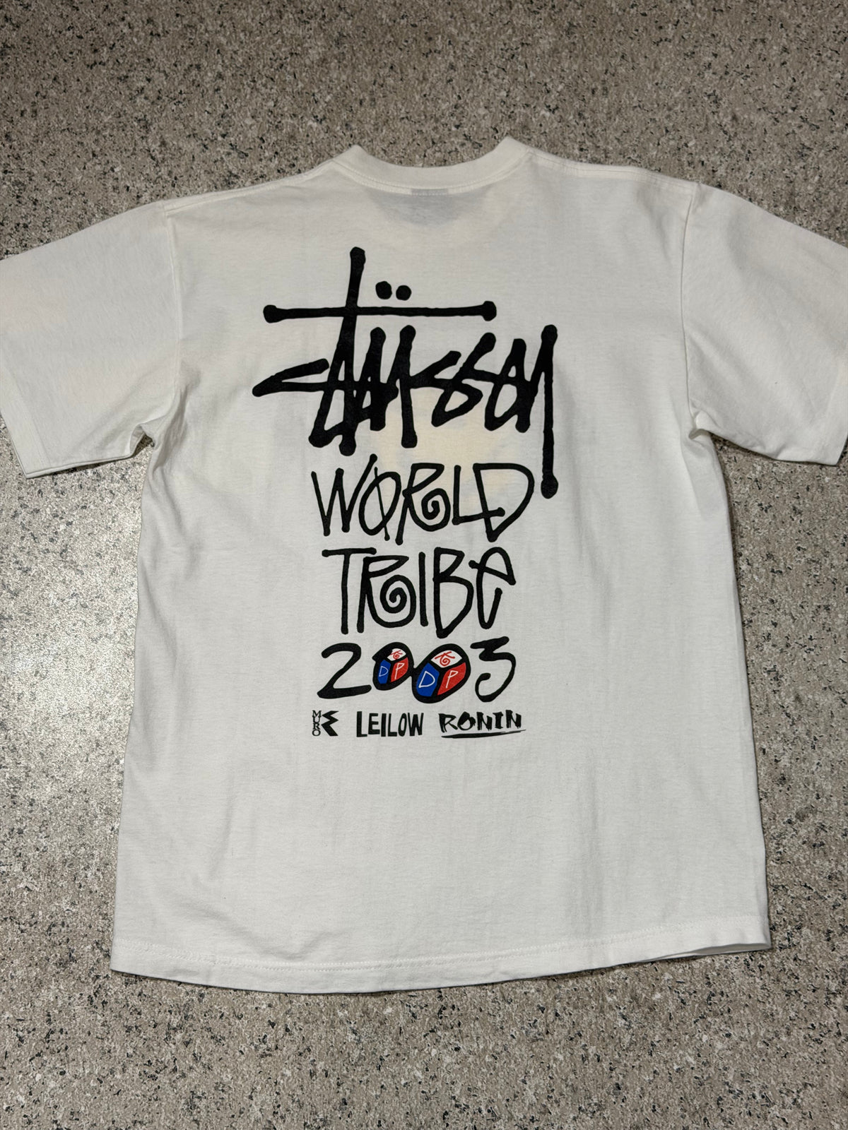 Stussy King WORLD TRIBE x The 45 King 2003 T-Shirt Size L
