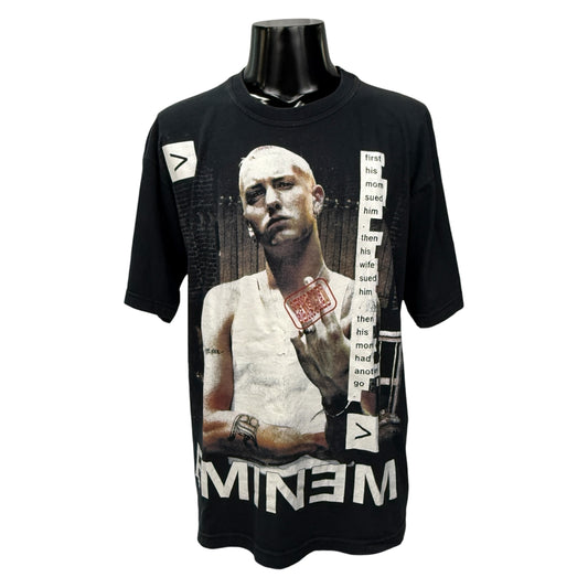 EMINEM Vintage "Censored Portrait" Lawsuit T-Shirt Size L