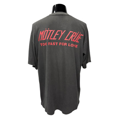 MOTLEY CRUE Y2K Too Fast For Love Band T-Shirt Size L