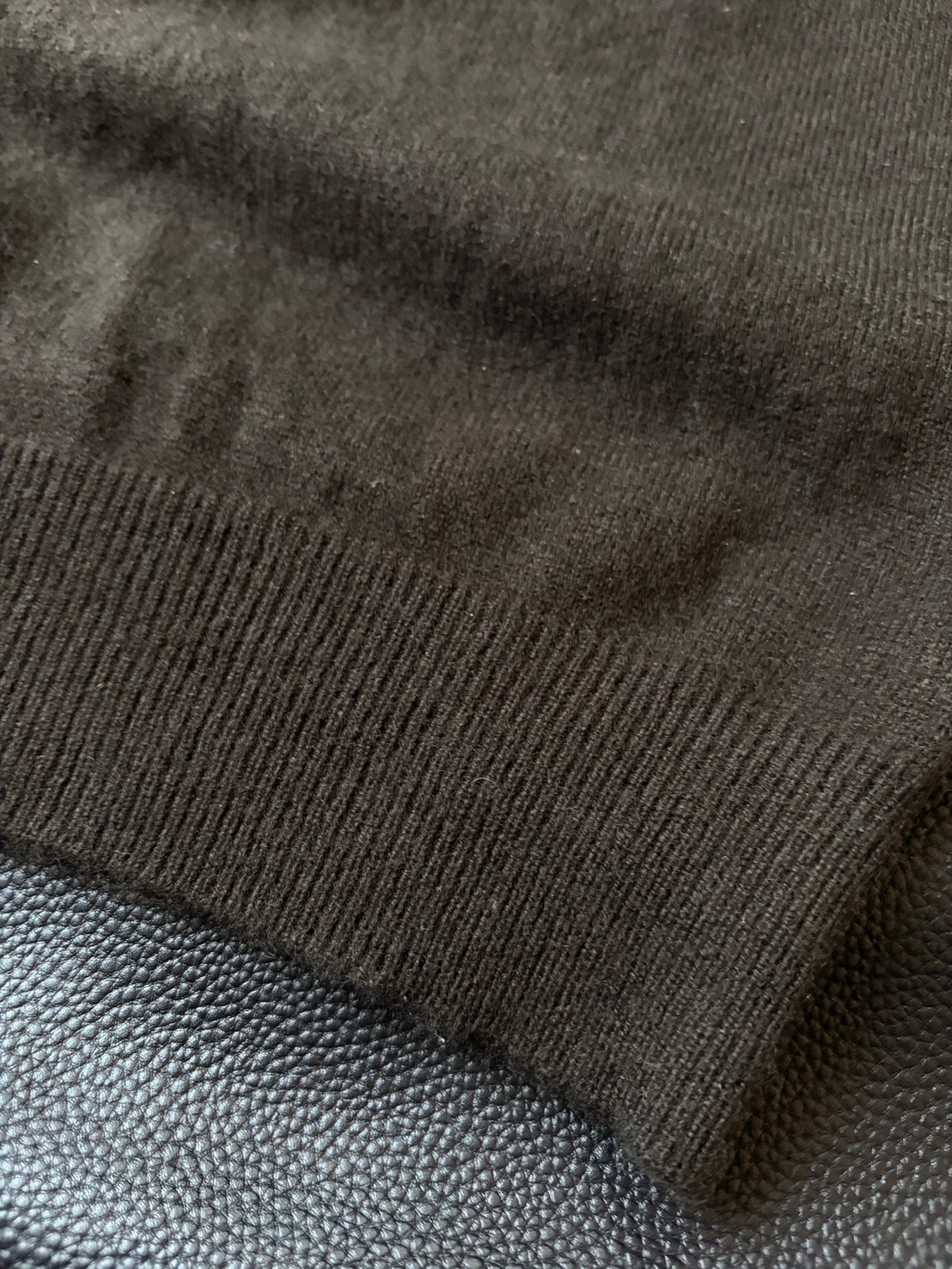 Y's AW00 Cashmere Deep V-Neck Sweater Brown