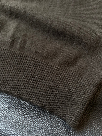 Y's AW00 Cashmere Deep V-Neck Sweater Brown