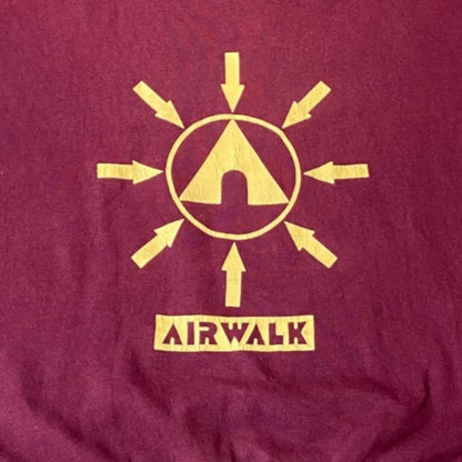 AIRWALK 90s Wine Red Fleece Lined Sweatshirt Size L