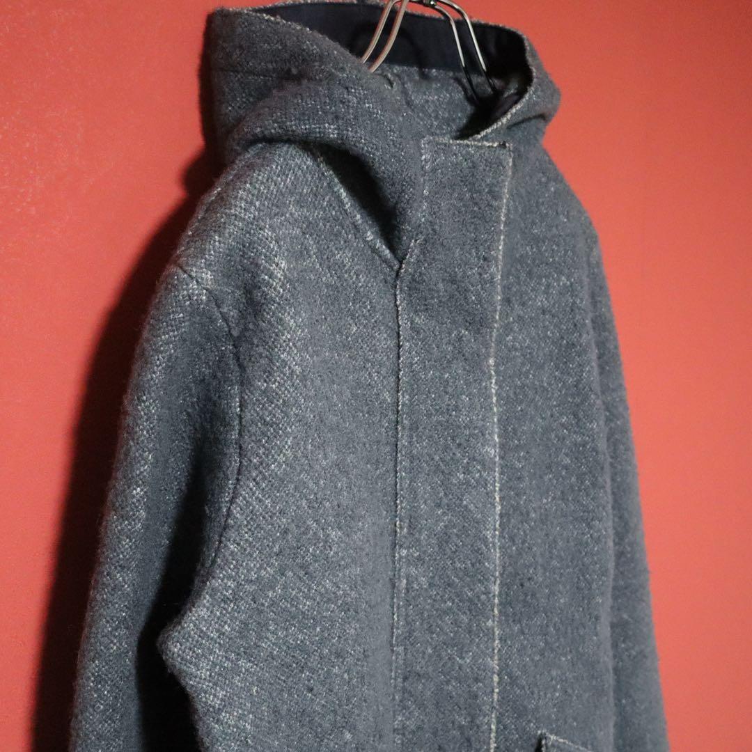 Diesel Gray Double Zip Wool Long Coat Size XS