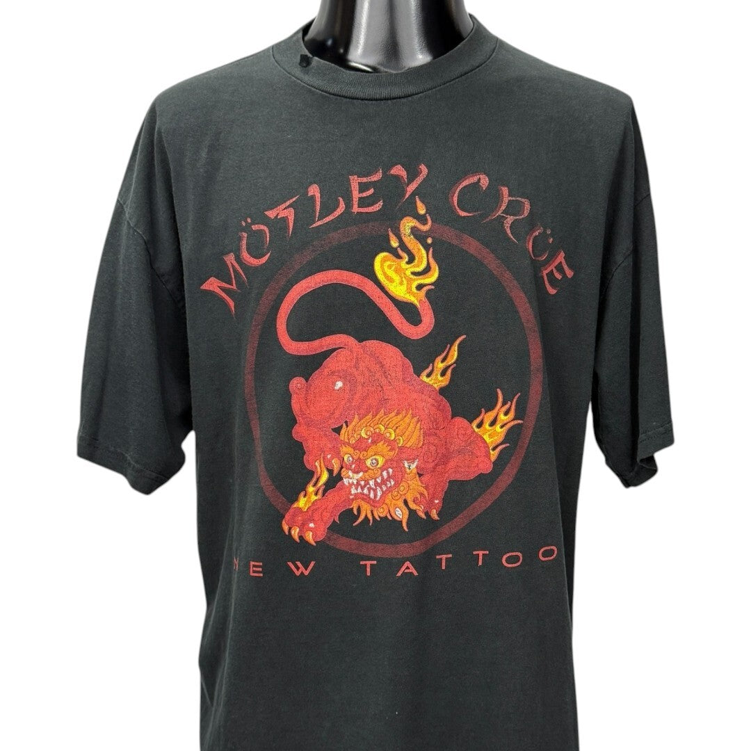 MOTLEY CRUE 2000 New Tattoo Tour Graphic T-Shirt Size XL