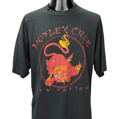 MOTLEY CRUE 2000 New Tattoo Tour Graphic T-Shirt Size XL