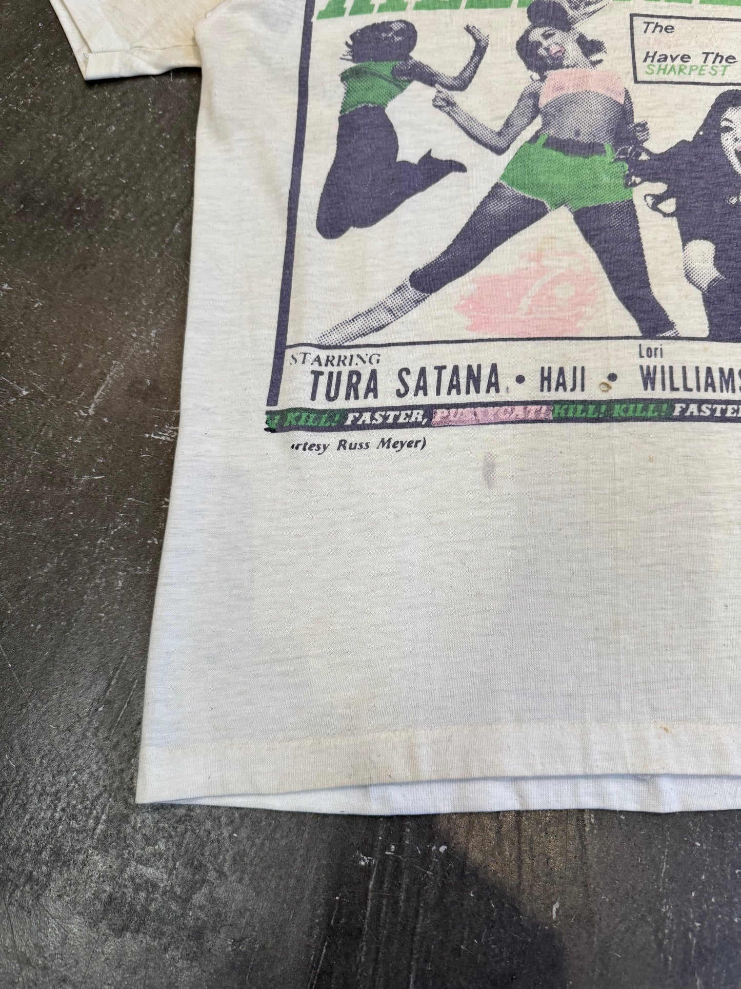 Vintage 80s Faster, PUSSYCAT T-Shirt Size XS