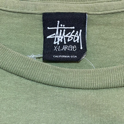 Vintage Stussy Green T-Shirt Size X-LARGE