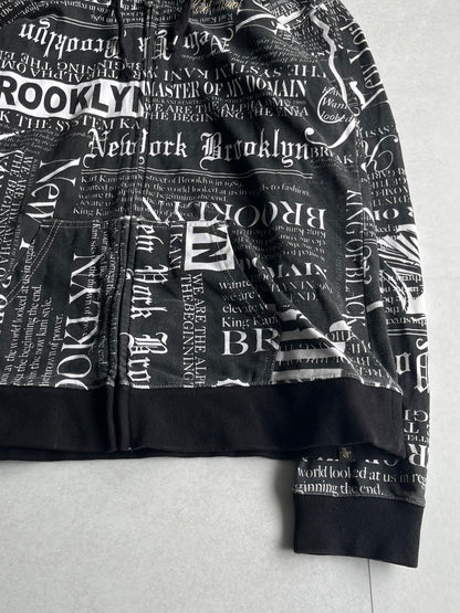 Karl Kani Black Zip Hoodie Size L