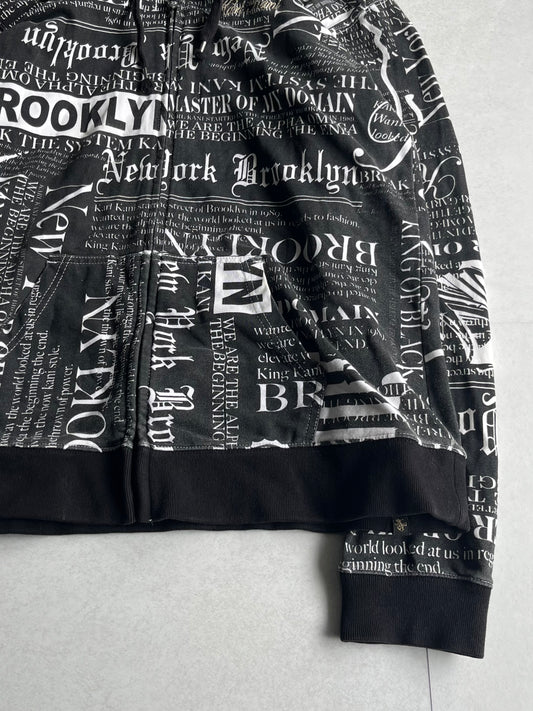 Karl Kani Black Zip Hoodie Size L