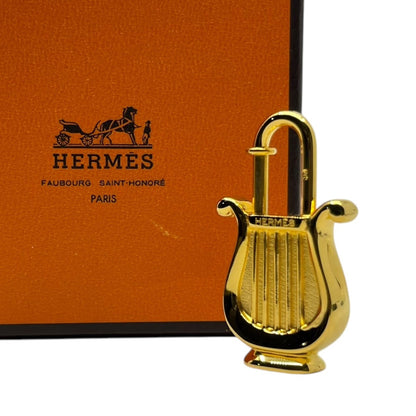 HERMES 1996 La Musique Harp Charm Gold