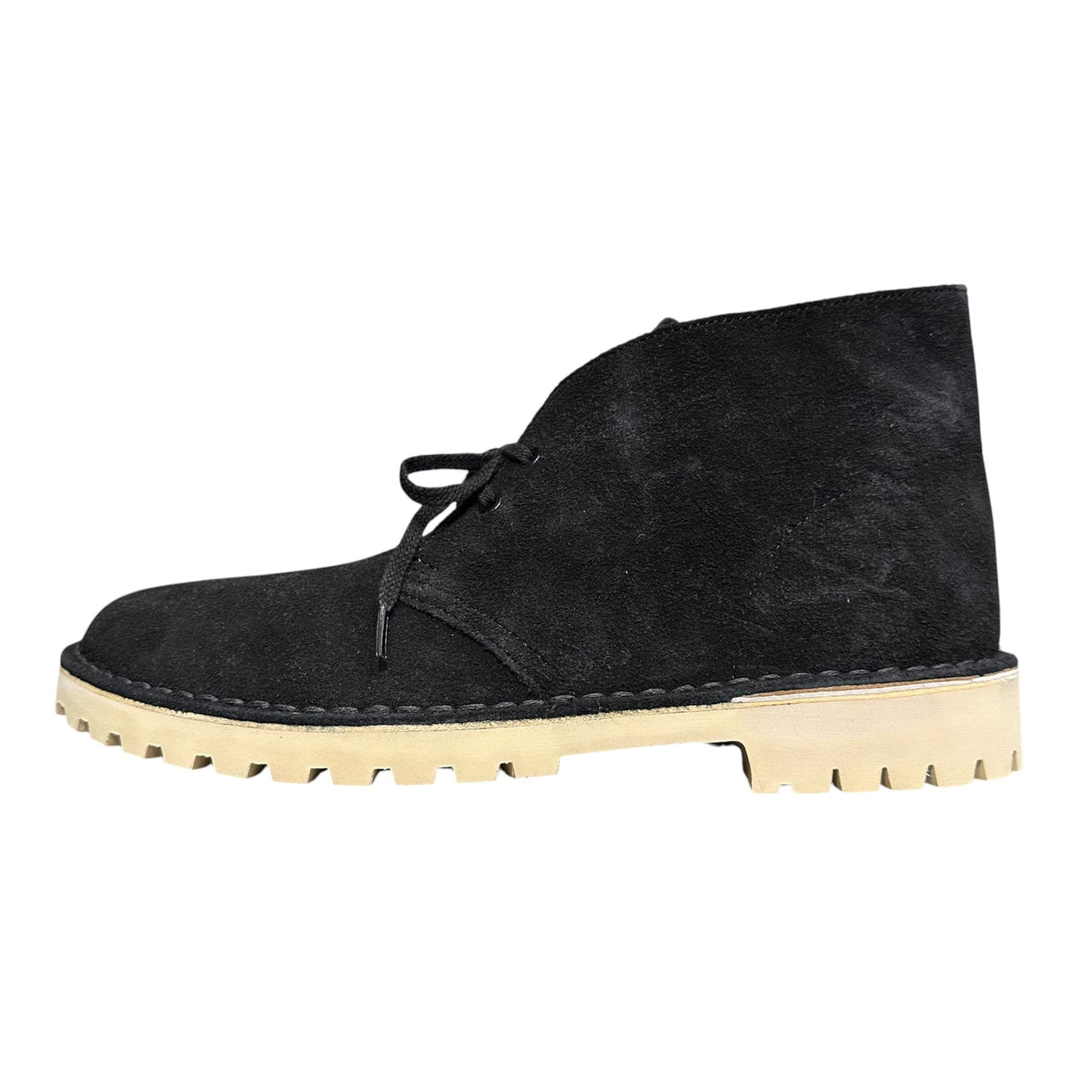 Clarks DESERT TROOPER Suede Desert Boots Black Size 8 1/2