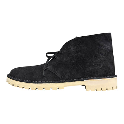 Clarks DESERT TROOPER Suede Desert Boots Black Size 8 1/2