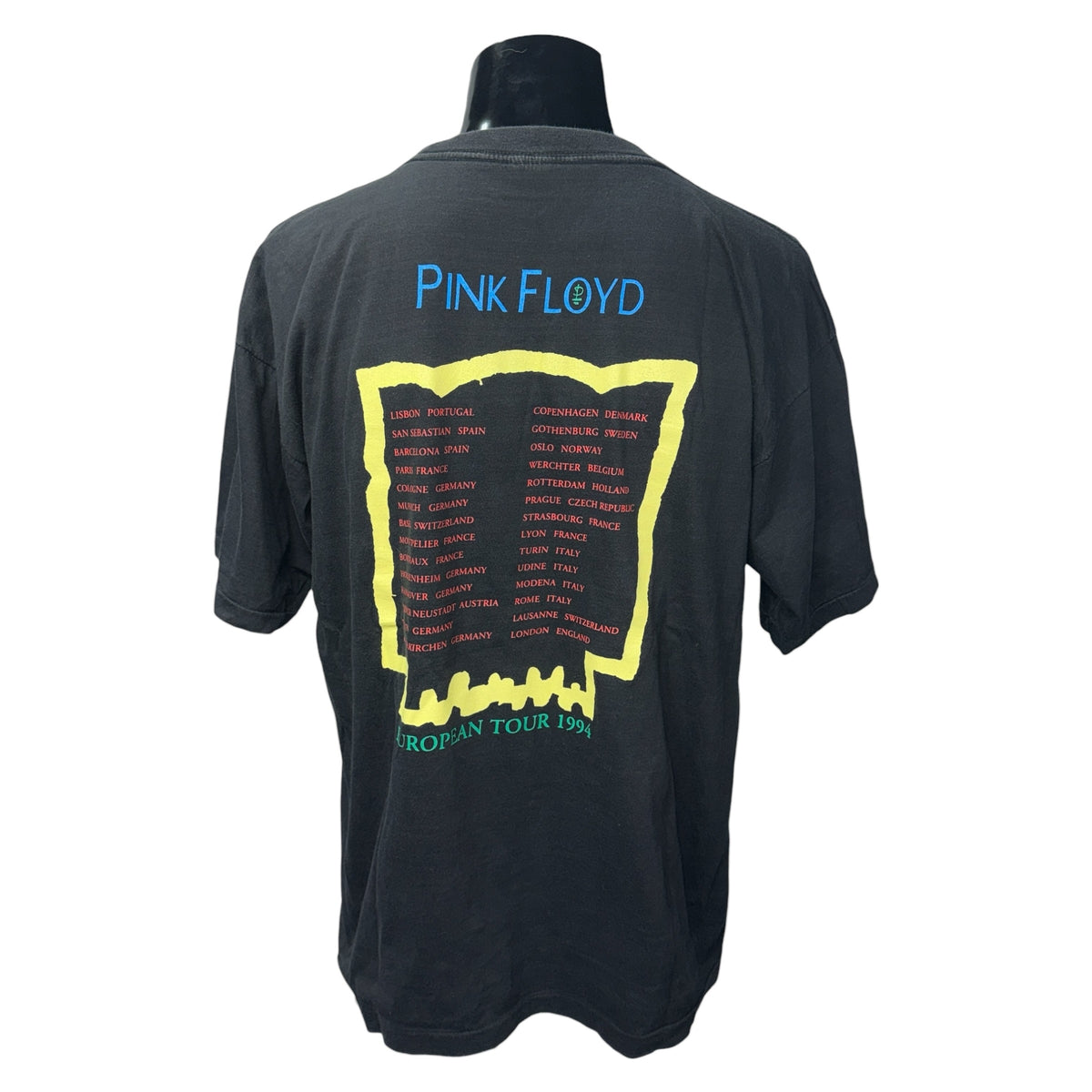 Pink Floyd 94 The Division Bell European Tour T-Shirt Pink Size XL
