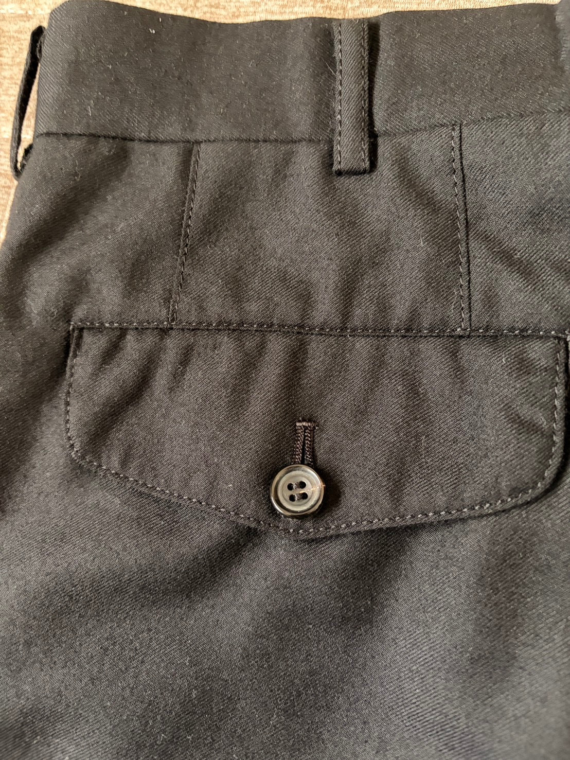 COMME des GARÇONS HOMME AW14 Wool Slim Trousers Black Size S