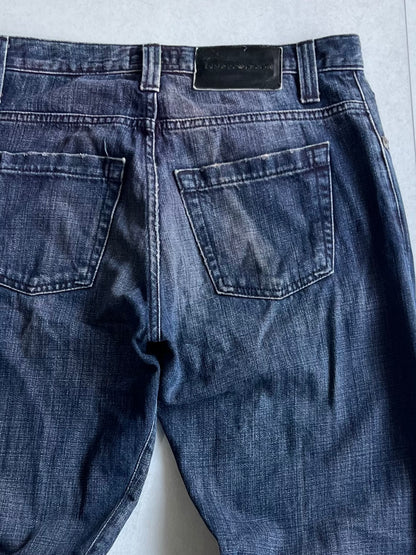 Emporio Armani Bleach Fade Blue Denim Jeans Size 30