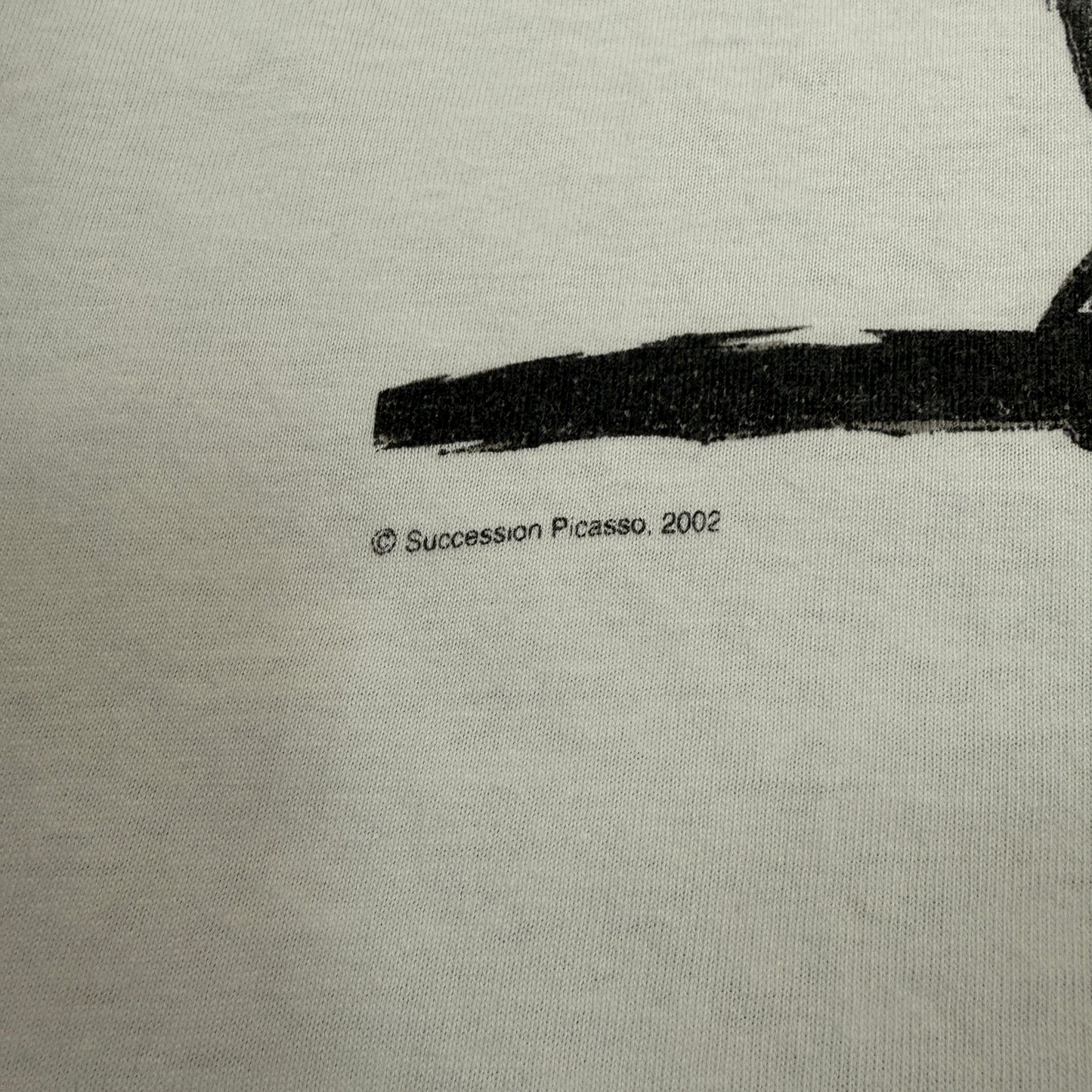 PICASSO 90s The Bull Line Art Vintage T-Shirt Size L