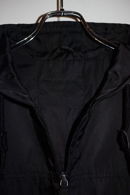 Vintage 90s PRADA Uomo HOODED NYLON HALF COAT Size S