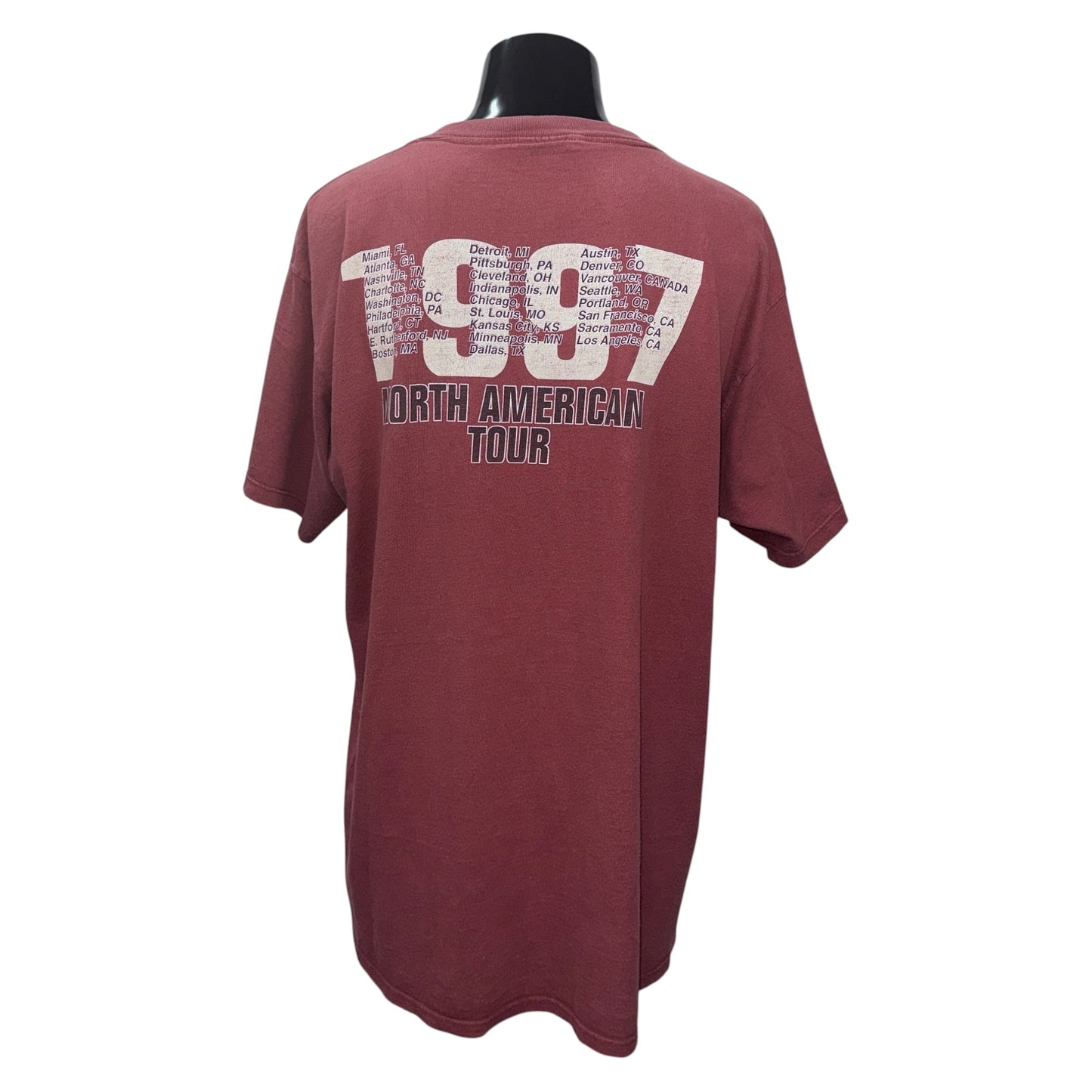 Rage Against The Machine 90s NORTH AMERICAN TOUR T-Shirt Size XL