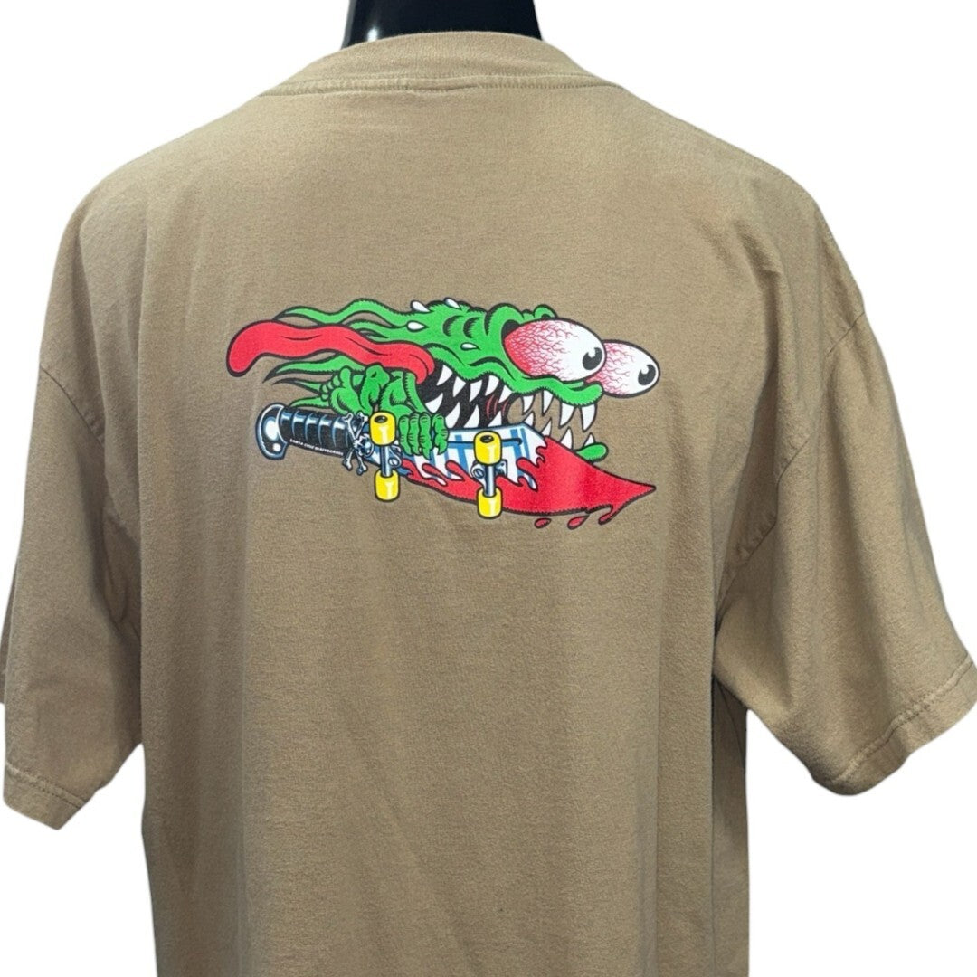 Vintage SANTA CRUZ 90s 25th ANNIVERSARY SLASHER Size XL