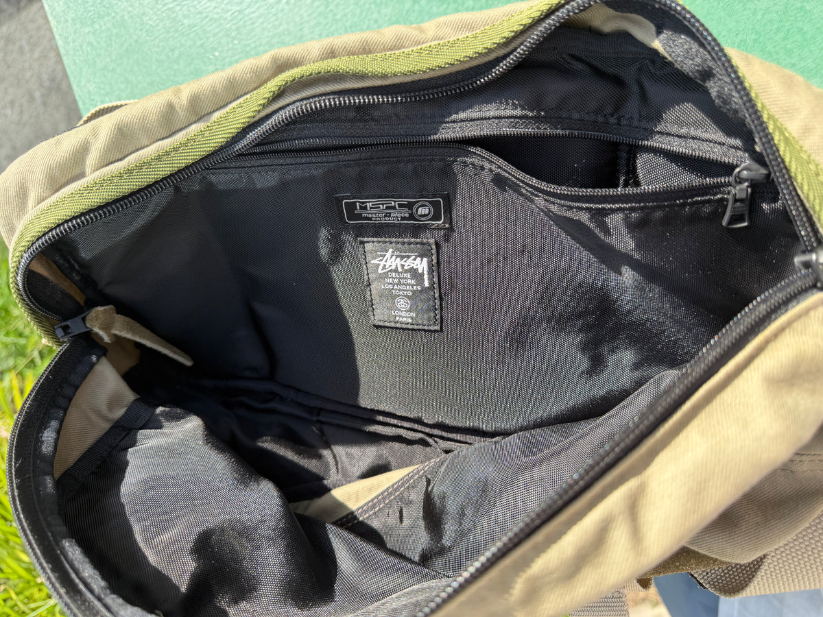 master-piece STUSSY Fade Shoulder Bag Khaki Green