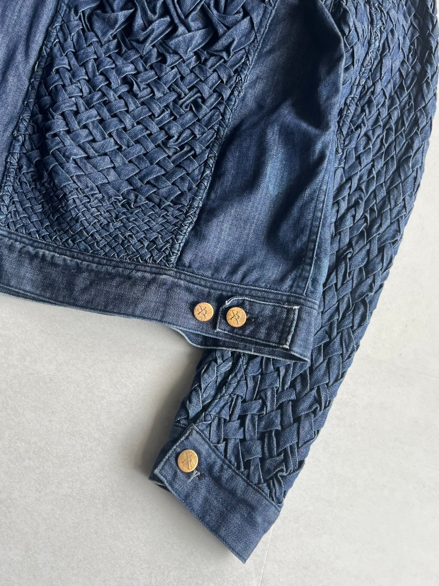 Vintage XAMPAGNE Blue Trucker Jacket Size 1