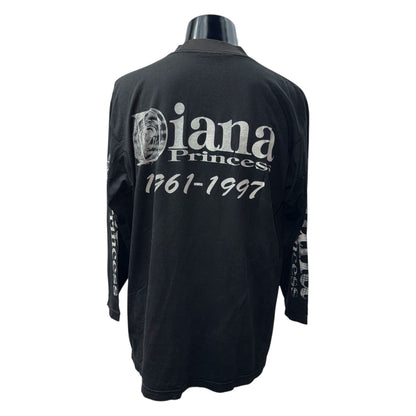 PRINCESS DIANA Long Sleeve T-Shirt Size XL