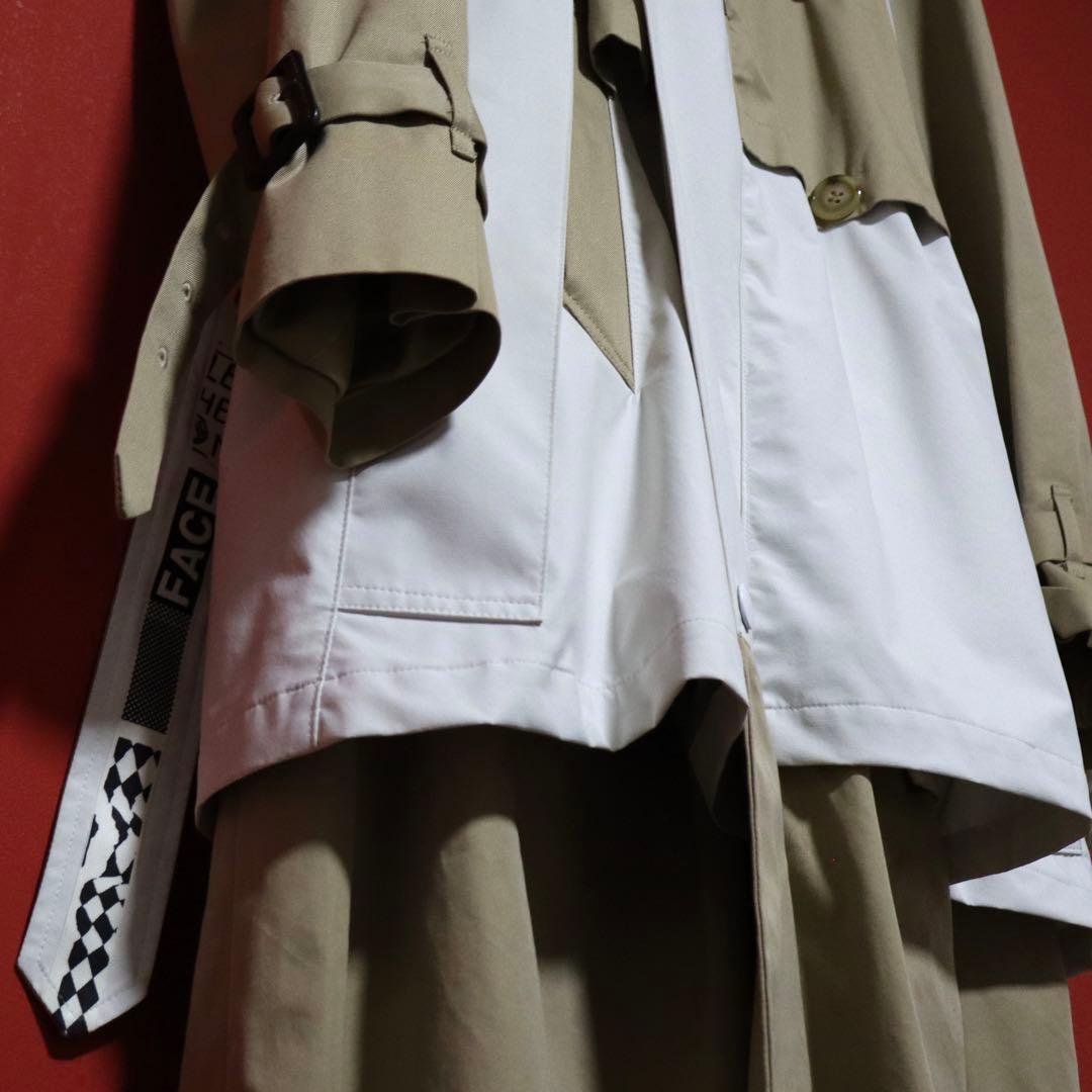 FACETASM 17AW Reconstructed Layered Trench Coat Size 4