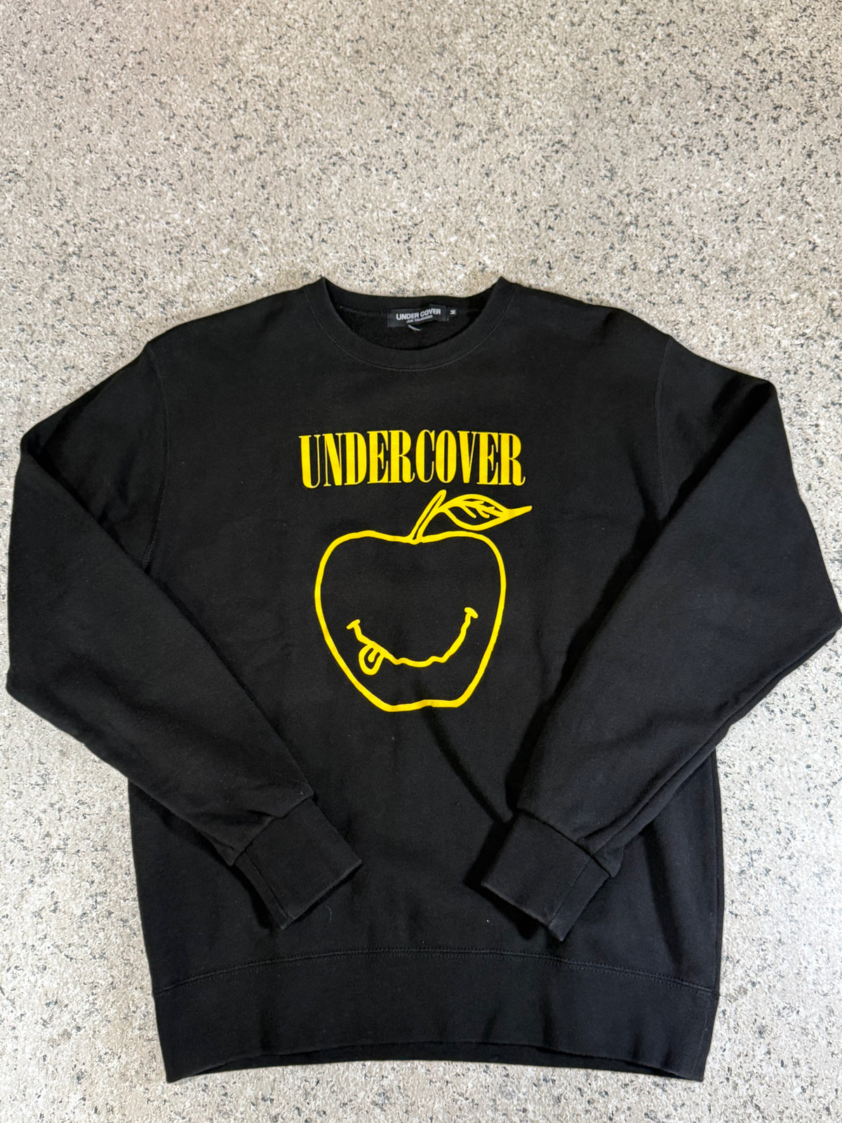 Undercover Black Smile Apple Sweatshirt Size M