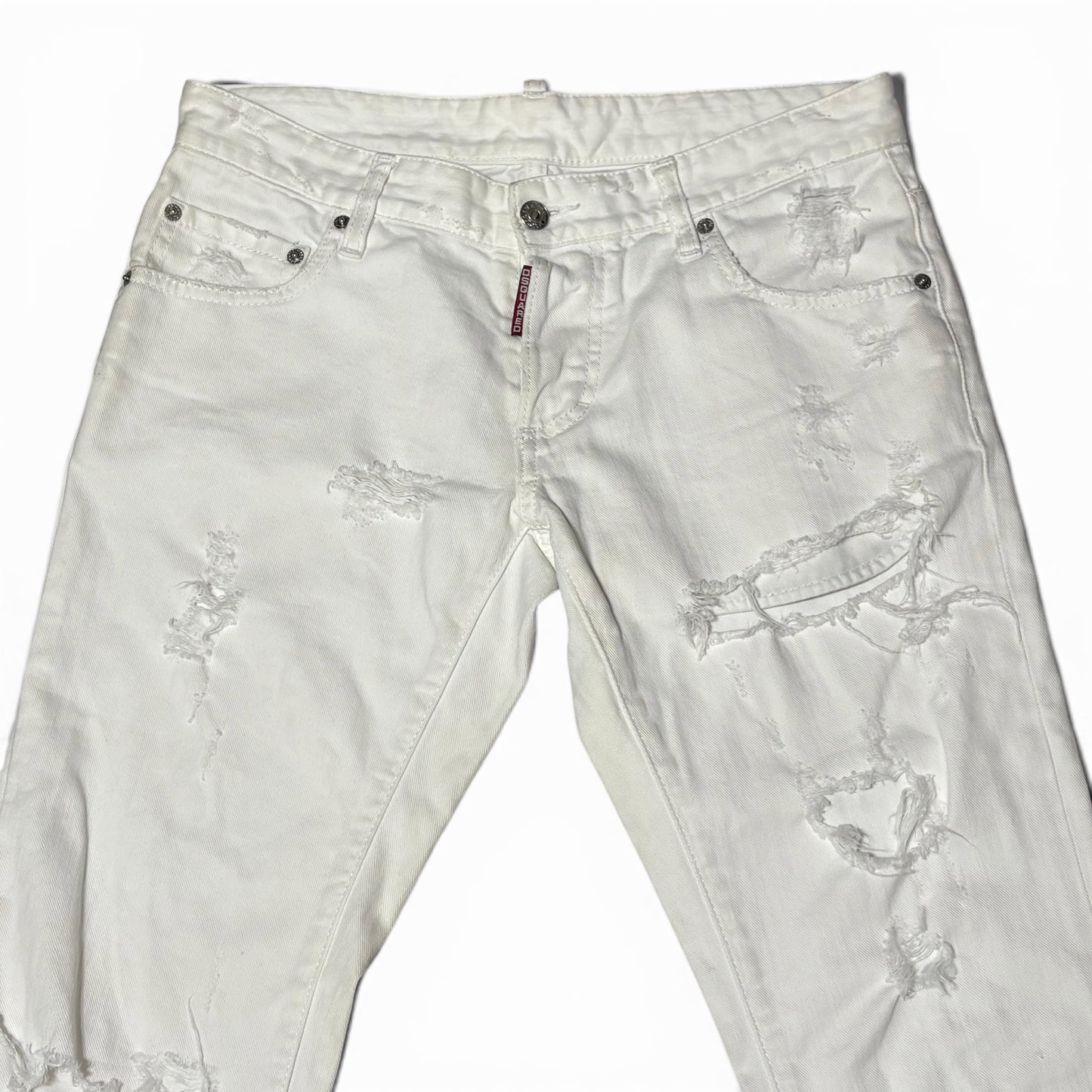 Dsquared2 White Denim Jeans Size 46