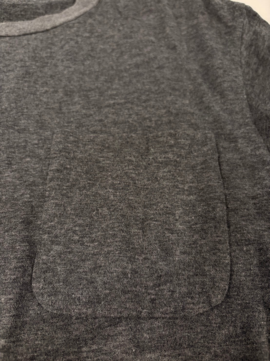 COMOLI SS16 Open-End Cotton Pocket T-Shirt Black Size M