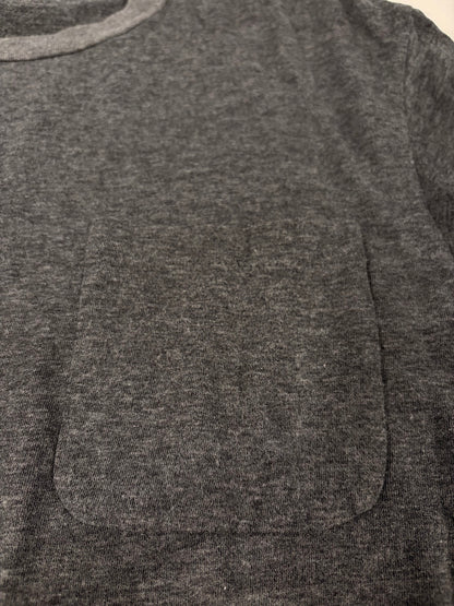 COMOLI SS16 Open-End Cotton Pocket T-Shirt Black Size M