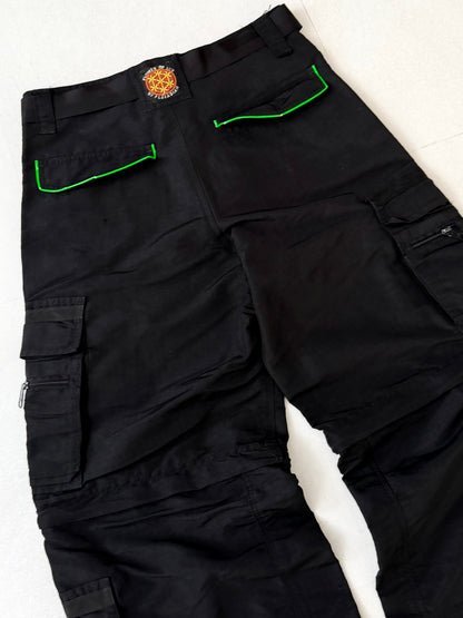 Flower of Life by Pleiadian Multi Pocket Cargo Pants Size M