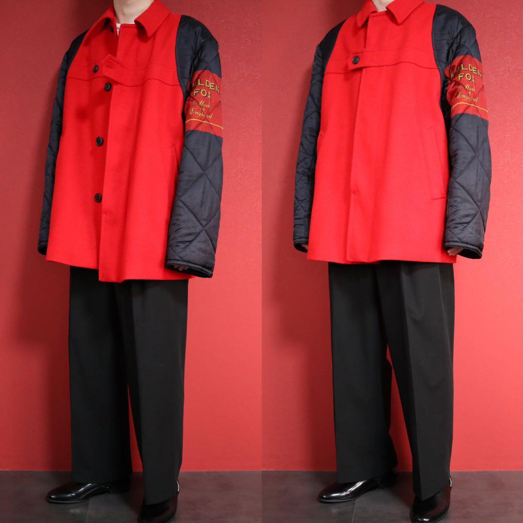 Dries Van Noten 17AW Golden Fox Sleeve Panel Coat Size M