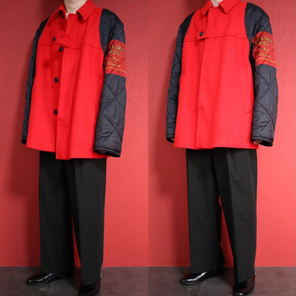 Dries Van Noten 17AW Golden Fox Sleeve Panel Coat Size M