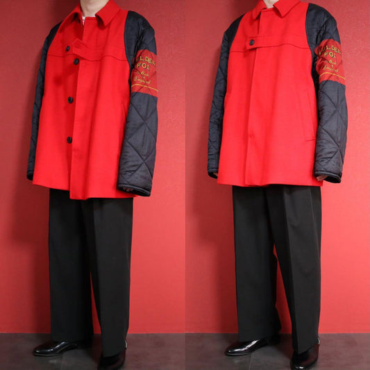 Dries Van Noten 17AW Golden Fox Sleeve Panel Coat Size M