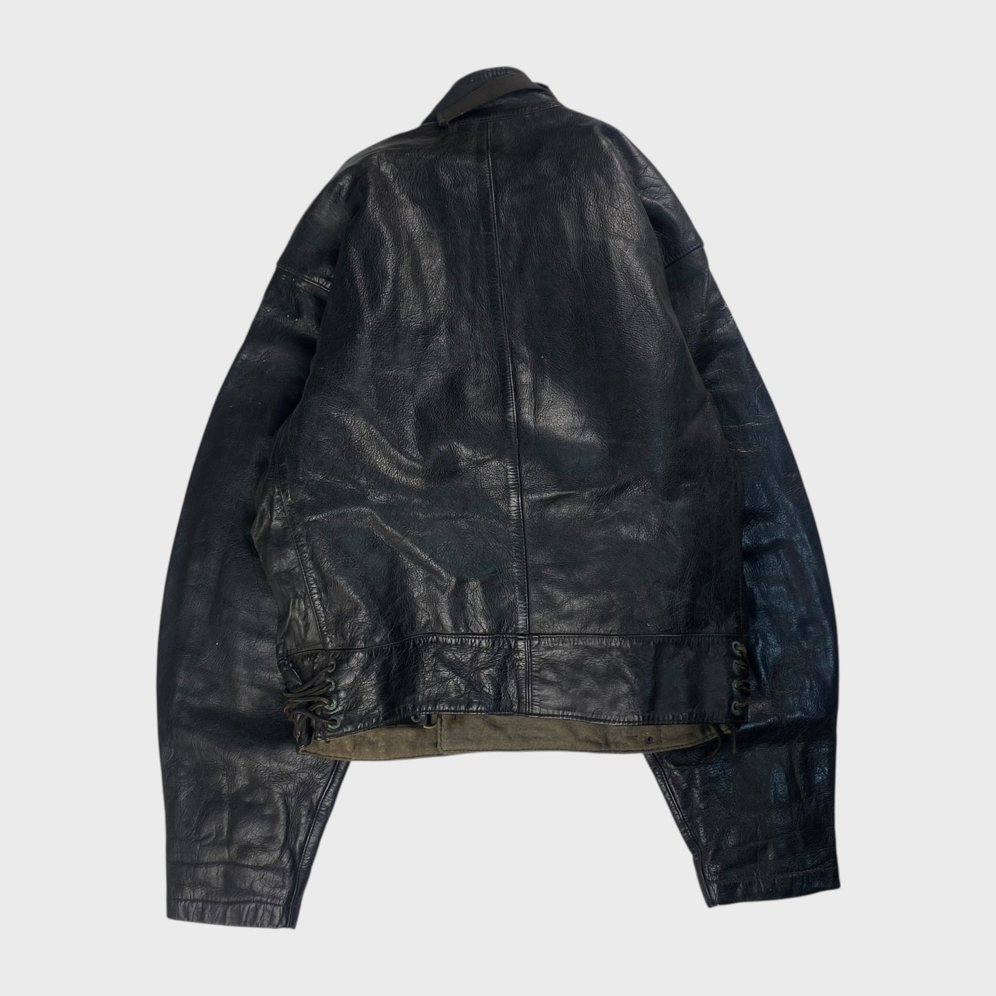 () Leather Jacket Black Size L