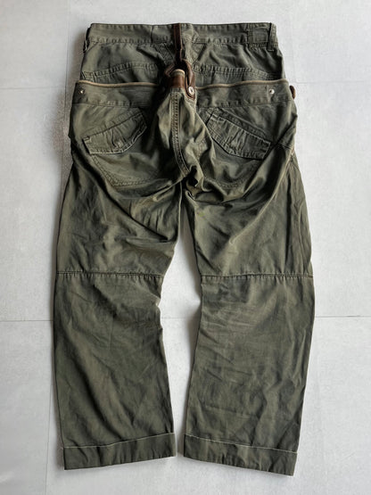 Marithe + Francois Girbaud Layered Cropped Pants Size S