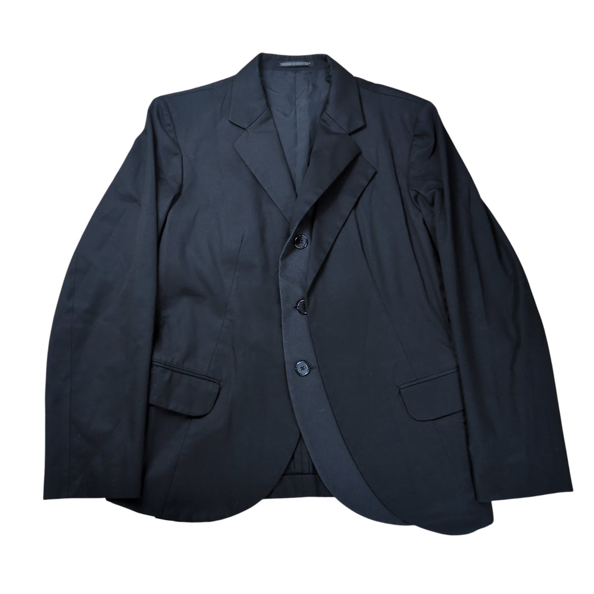 Yohji Yamamoto POUR HOMME 07SS Layered Jacket Black Size 3