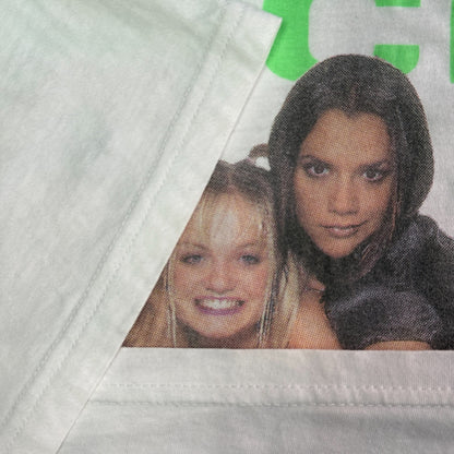 SPICE GIRLS 90s Euro Vintage Group Photo Neon Green Size L