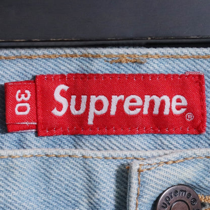 SUPREME 22AW Washed Regular Jeans Light Indigo Size 30