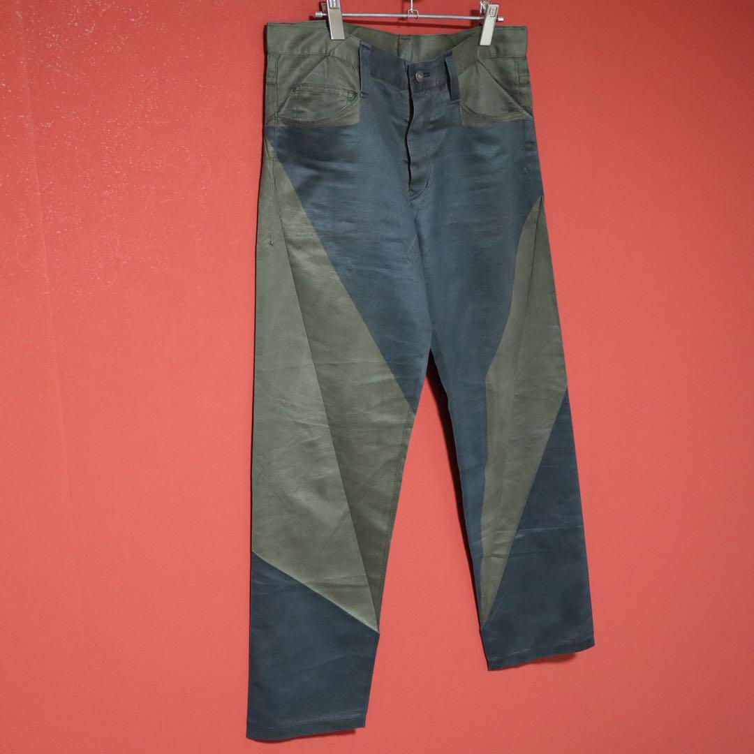 Issey Miyake HOMME PLISSE Pleated Pants Green Size 3