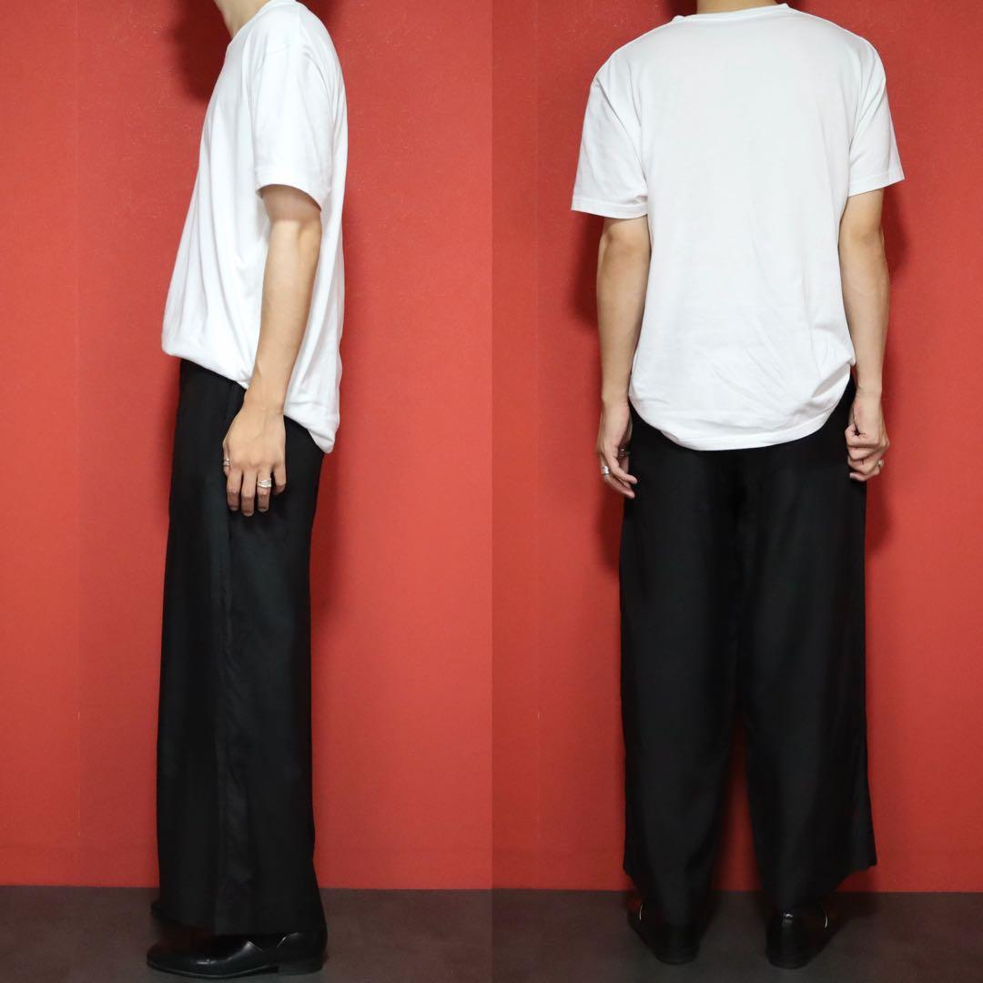 HaaT 00s Cupro Luster Wide Straight Pants Black Size 3